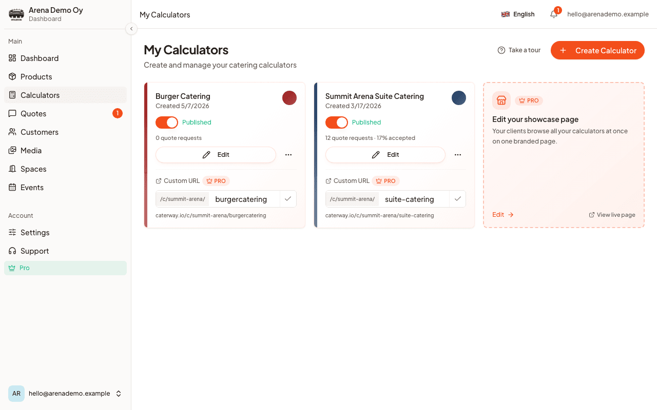 All your calculators, ready to share or embed.